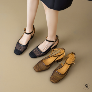 Giày lưới phối da Rosaline