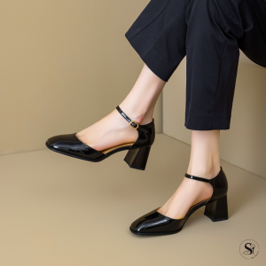 Giày Mary Jane da bóng Celeste